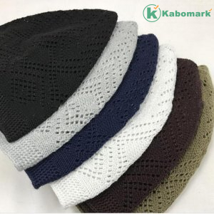 Men Skull Cap Muslim Islamic Prayer Hat Knitted Head Wear Clothing Colours