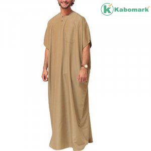 Jubba Thobe Men Islamic Arabic Kaftan Loose Robes Abaya Middle Muslim Clothing