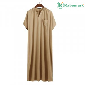 Jubba Thobe Men Islamic Arabic Kaftan Loose Robes Abaya Middle Muslim Clothing