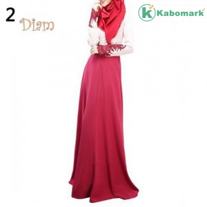 Tenfyer Women Abaya Koran Muslim Kaftan Hijab Burqa Lace Long Sleeve Islamic Maxi Dress