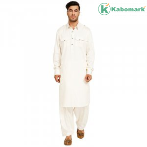 Premium Cotton Pathani suit -Cream
