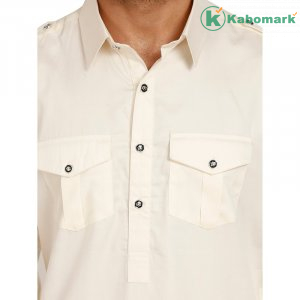 Premium Cotton Pathani suit -Cream