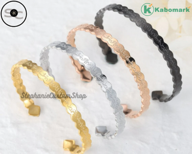 AYATUL KURSI CUFF Bracelet Allah Islam Muslim Arabic Gift Stainless Steel Bangle Personalized Bracelet Deep Engraved Jewelry Women