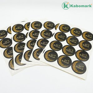 120dot Eid Mubarak Stickers Gift Wrap Ramadan Gift Sealling Stickers Islam Party Wedding Decor Gift Stickers Party Supplies