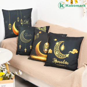 EID Mubarak Cushion Cover Ramadan Decoration For Home Ramadan Kareem Mubarak Muslim Islamic Party Supplies EID Pillowcase