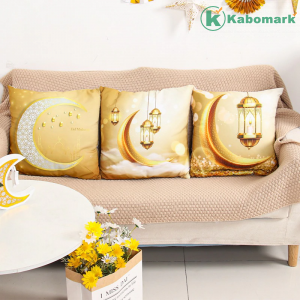 EID Mubarak Cushion Cover Ramadan Decoration For Home Ramadan Kareem Mubarak Muslim Islamic Party Supplies EID Pillowcase